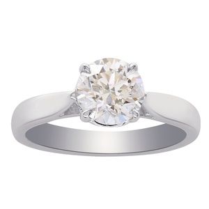 1.01 Carat Diamond Solitaire Engagement Ring 14K